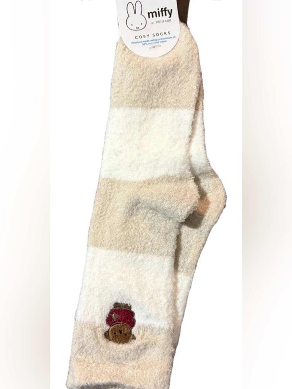 Miffy Boris Bear Cozy Socks Size 4-7 New